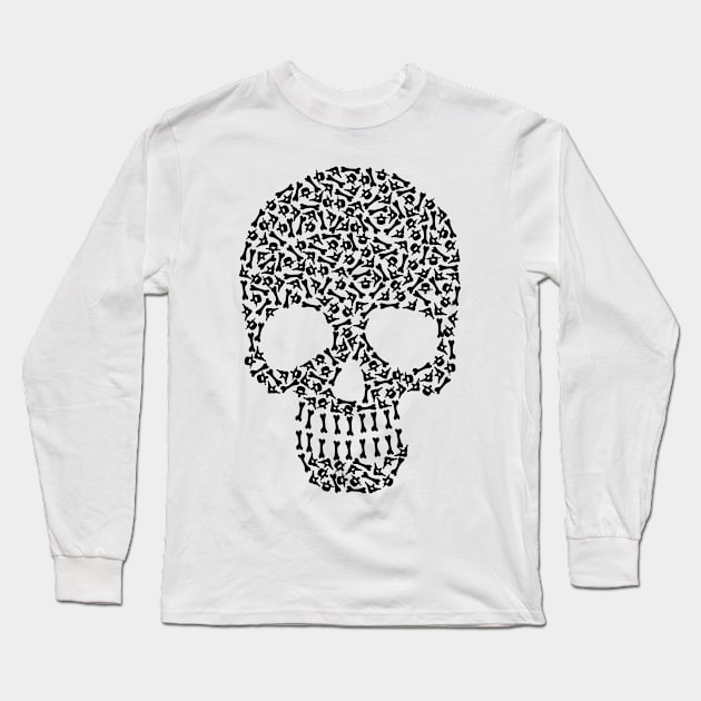 SKULL Long Sleeve T-Shirt by GrayArt